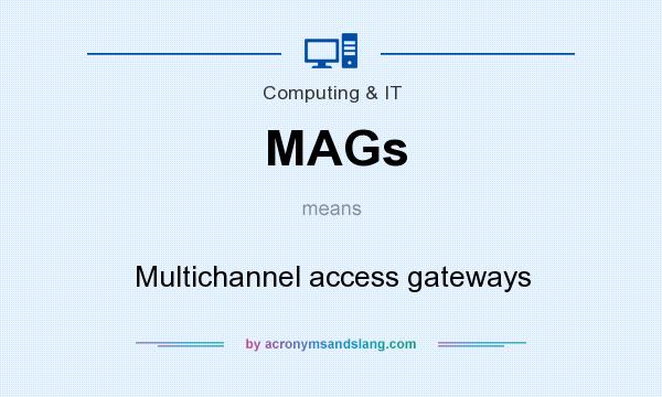 What does MAGs mean? It stands for Multichannel access gateways