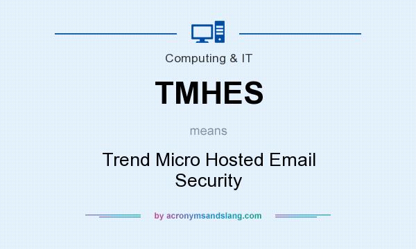 What does TMHES mean? It stands for Trend Micro Hosted Email Security