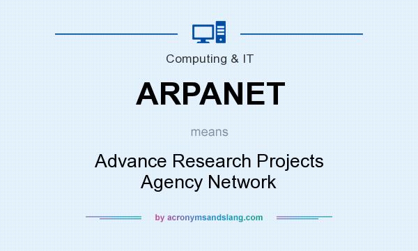What does ARPANET mean? It stands for Advance Research Projects Agency Network