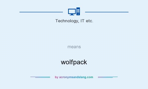 What does   mean? It stands for wolfpack