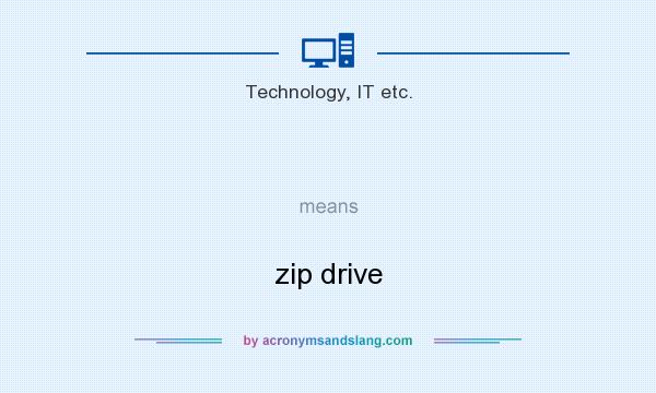 What does   mean? It stands for zip drive