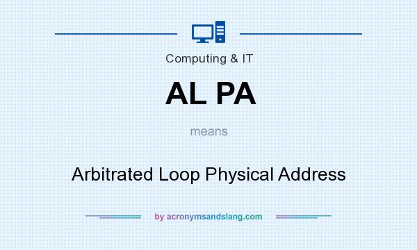 What does AL PA mean? It stands for Arbitrated Loop Physical Address