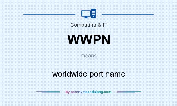 What does WWPN mean? It stands for worldwide port name