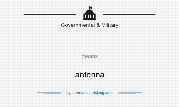 What does   mean? It stands for antenna