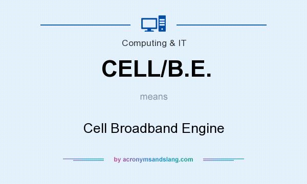 What does CELL/B.E. mean? It stands for Cell Broadband Engine