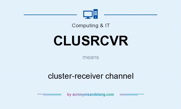 What does CLUSRCVR mean? It stands for cluster-receiver channel