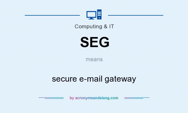 What does SEG mean? It stands for secure e-mail gateway