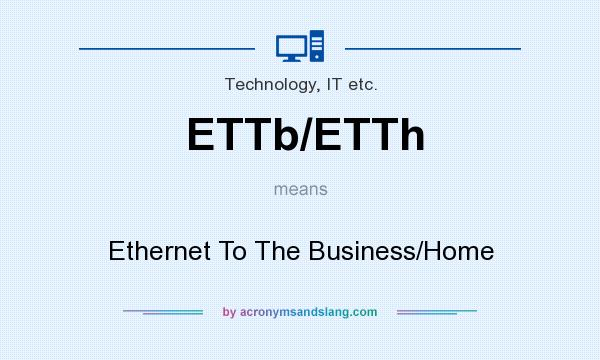 What does ETTb/ETTh mean? It stands for Ethernet To The Business/Home