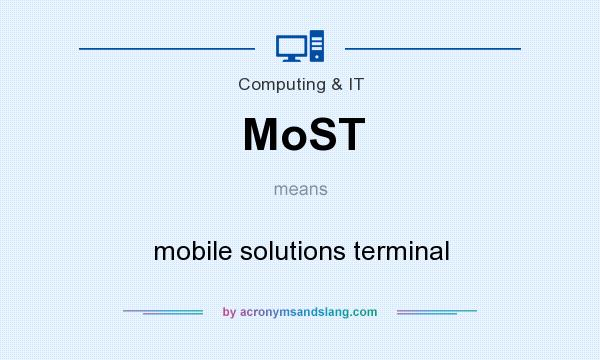 What does MoST mean? It stands for mobile solutions terminal