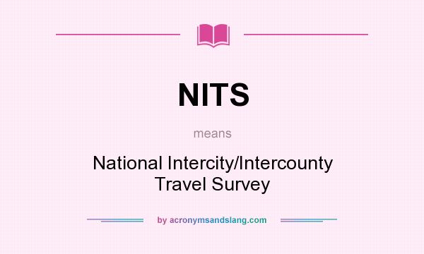 What does NITS mean? It stands for National Intercity/Intercounty Travel Survey