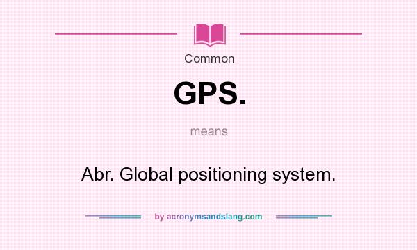 Gps meaning
