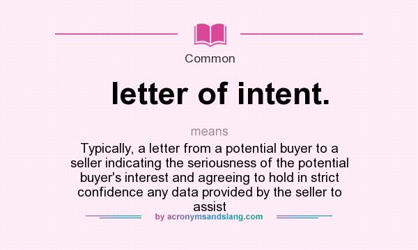 define letter of interest