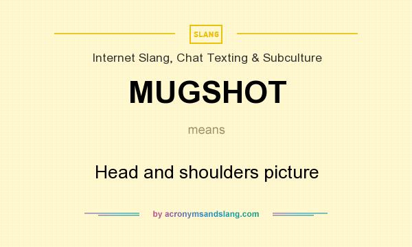 What does MUGSHOT mean? It stands for Head and shoulders picture