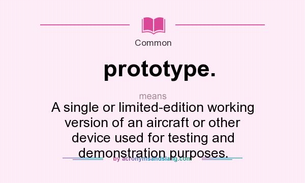 define prototype