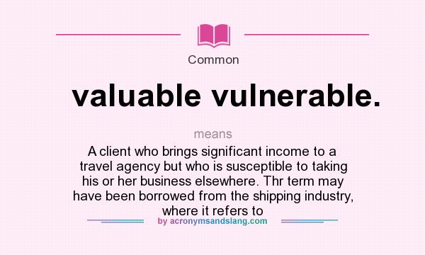 Vulnerable meaning