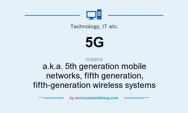 What does 5G mean? It stands for a.k.a. 5th generation mobile networks, fifth generation, fifth-generation wireless systems