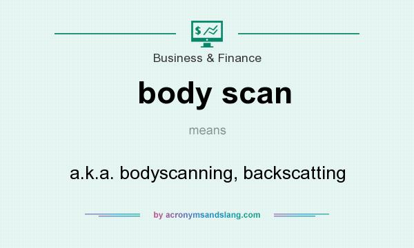 What does body scan mean? It stands for a.k.a. bodyscanning, backscatting