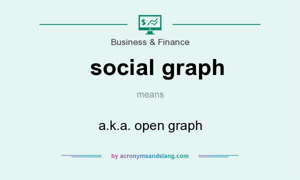 What does social graph mean? It stands for a.k.a. open graph