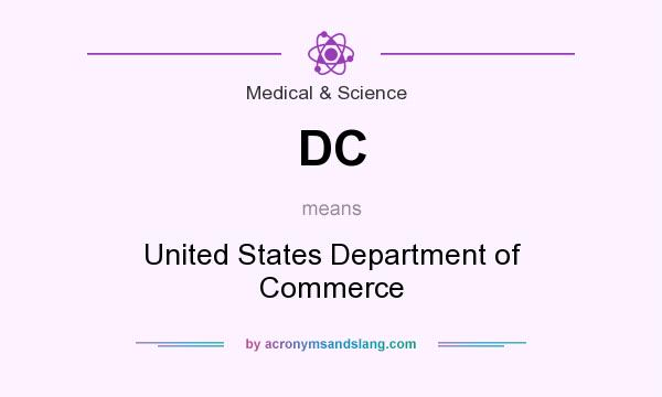 What does DC mean? It stands for United States Department of Commerce