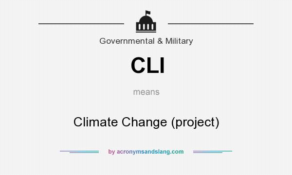 What does CLI mean? It stands for Climate Change (project)