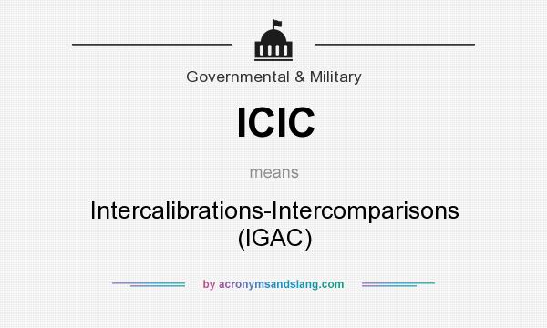 What does ICIC mean? It stands for Intercalibrations-Intercomparisons (IGAC)