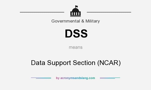What does DSS mean? It stands for Data Support Section (NCAR)