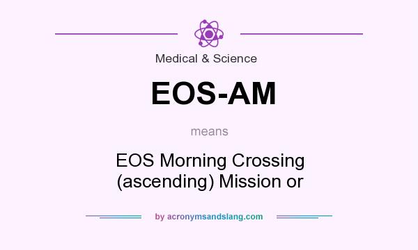 What does EOS-AM mean? It stands for EOS Morning Crossing (ascending) Mission or