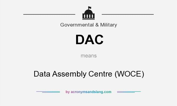 What does DAC mean? It stands for Data Assembly Centre (WOCE)