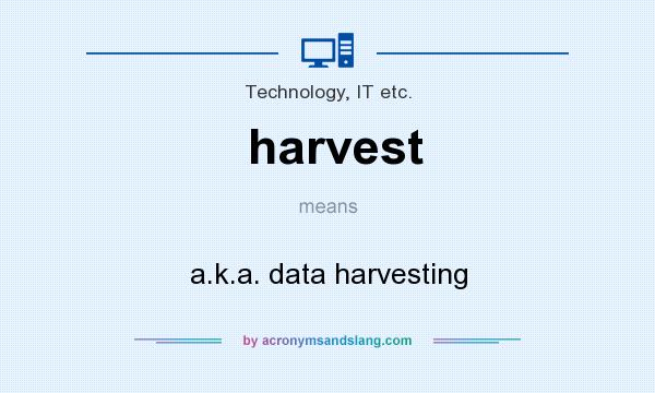 harvest meaning