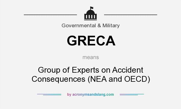 What does GRECA mean? It stands for Group of Experts on Accident Consequences (NEA and OECD)