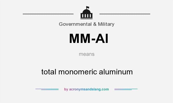 What does MM-Al mean? It stands for total monomeric aluminum