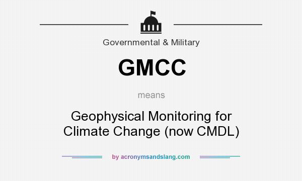 What does GMCC mean? It stands for Geophysical Monitoring for Climate Change (now CMDL)