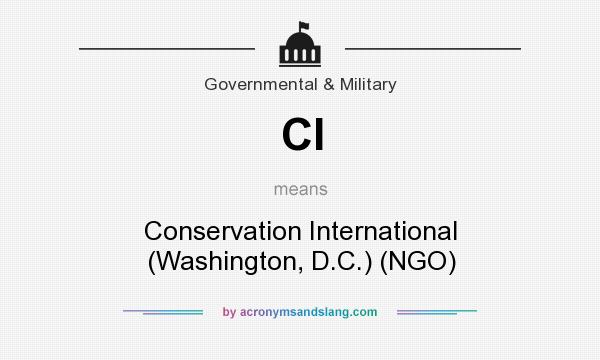 What does CI mean? It stands for Conservation International (Washington, D.C.) (NGO)