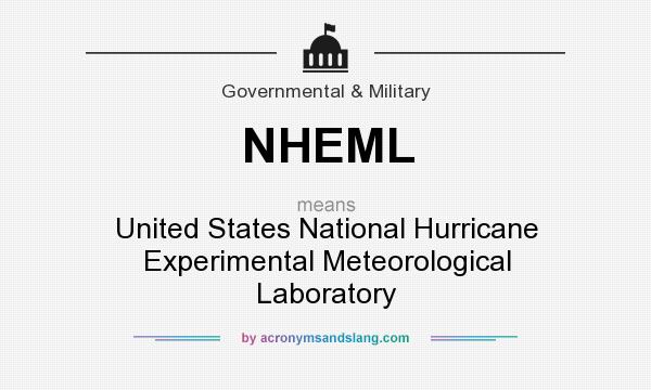 What does NHEML mean? It stands for United States National Hurricane Experimental Meteorological Laboratory