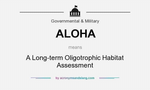 What does ALOHA mean? It stands for A Long-term Oligotrophic Habitat Assessment