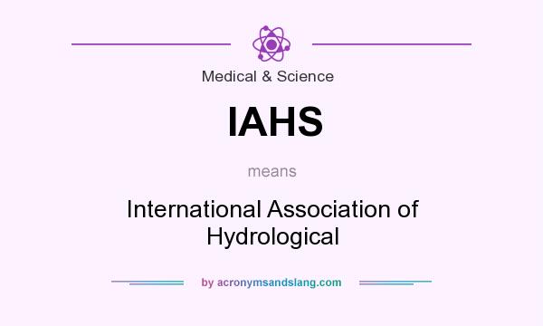 What does IAHS mean? It stands for International Association of Hydrological