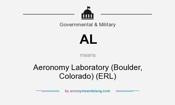 What does AL mean? It stands for Aeronomy Laboratory (Boulder, Colorado) (ERL)