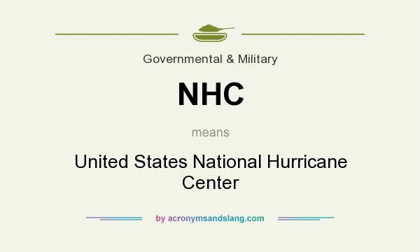 What does NHC mean? It stands for United States National Hurricane Center