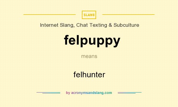 What does felpuppy mean? It stands for felhunter