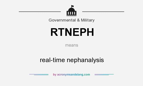 What does RTNEPH mean? It stands for real-time nephanalysis