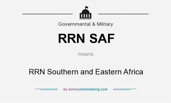 What does RRN SAF mean? It stands for RRN Southern and Eastern Africa