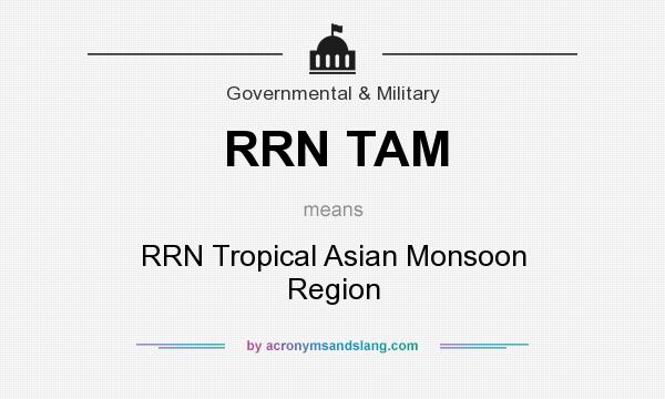 What does RRN TAM mean? It stands for RRN Tropical Asian Monsoon Region