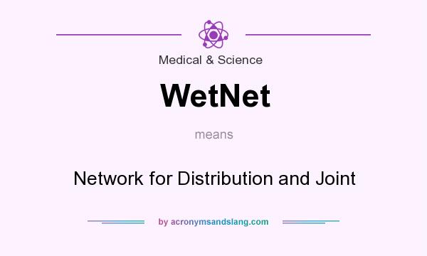 What does WetNet mean? It stands for Network for Distribution and Joint