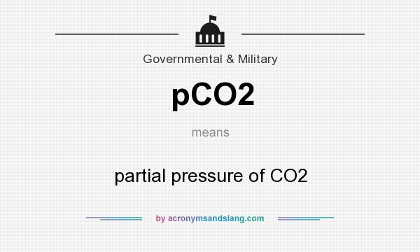 What does pCO2 mean? It stands for partial pressure of CO2