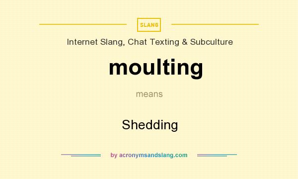 What does moulting mean? It stands for Shedding