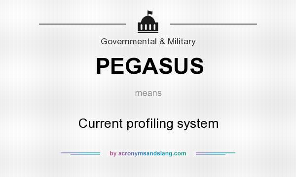 What does PEGASUS mean? It stands for Current profiling system