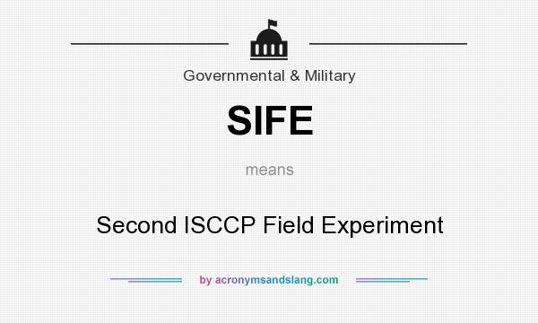 What does SIFE mean? It stands for Second ISCCP Field Experiment