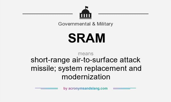 What does SRAM mean? It stands for short-range air-to-surface attack missile; system replacement and modernization