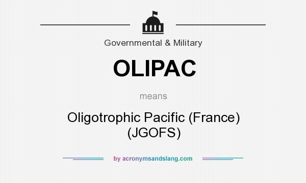 What does OLIPAC mean? It stands for Oligotrophic Pacific (France) (JGOFS)