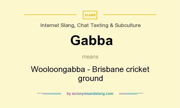 What does Gabba mean? It stands for Wooloongabba - Brisbane cricket ground
